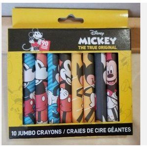 Disney Mickey Mouse 90th Anniversary Collectible 10 pk Jumbo Crayons